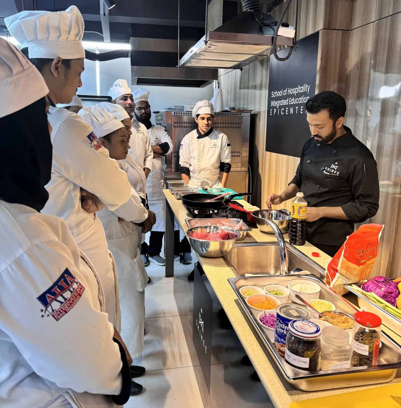 A Dhaka restaurant kitchen team during morning service