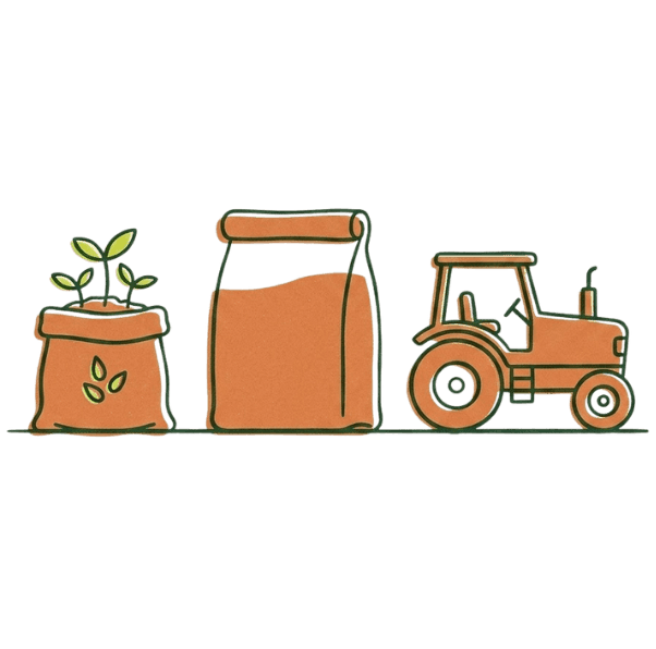 Seed, feed, and machinery on the same app